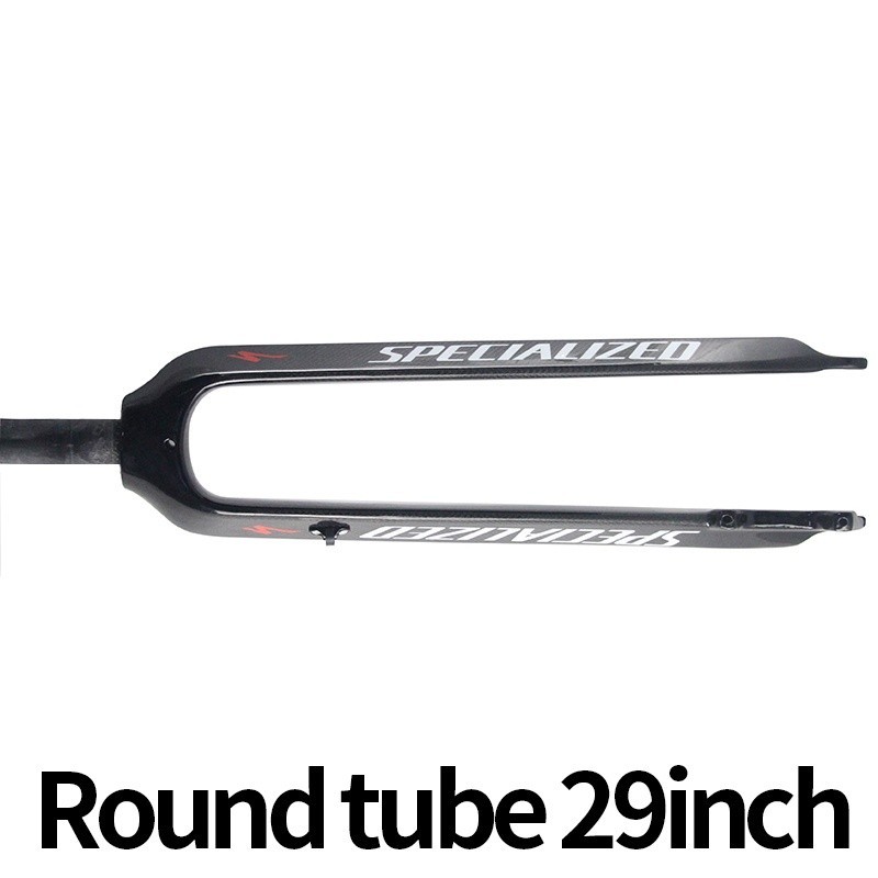 Suspension Fork Round Rigid Fork Full Carbon Fiber Mountain Bike