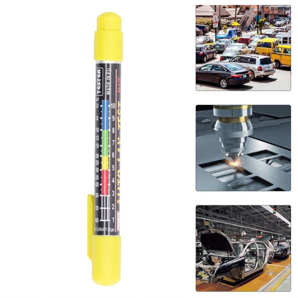 Paint Thickness Tester Pen - IP6X Waterproof, Magnetic Tip, Battery-Free For Car Body Damage Detection
