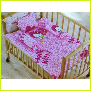 Hello kitty crib 2024 bedding set sale