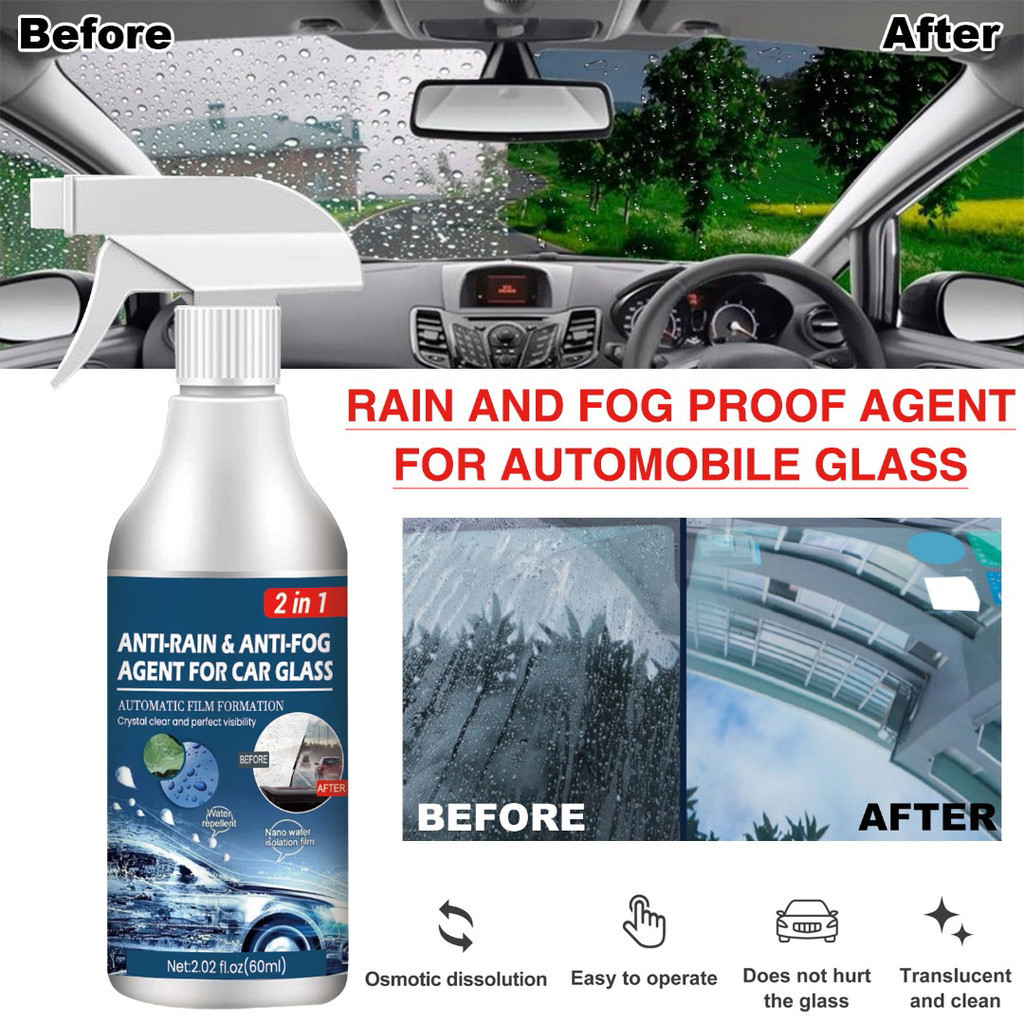 Anti Rain Anti Fog Agent For Car Glass Windshield Rain Repellent Spray Shopee Philippines