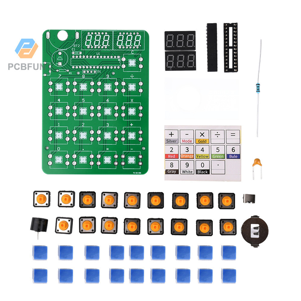 Pcbfun Homemade Calculator Electronic Production Kit 51 Microcontroller ... Circuit Diagram