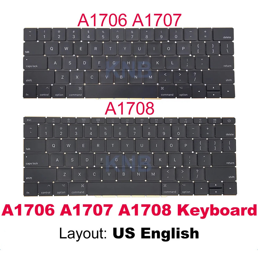 thumbnail image 2 of US Keyboard Replacement Combo Kit For MacBook Pro Retina 15" A1707 (2016-2017) – Black 2 of 5