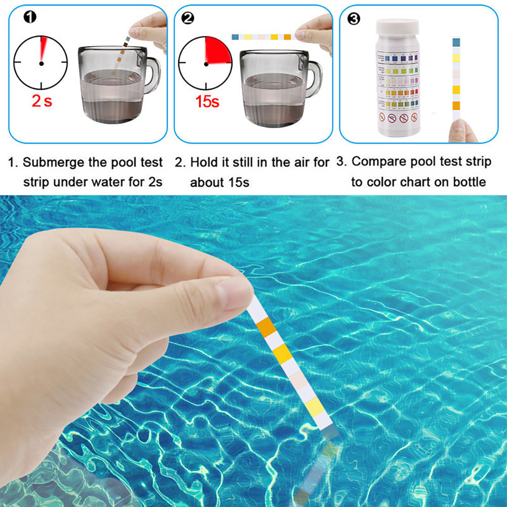 [CSS]Swimming Pool Test Strips Papers Spa Testing Strips Set PH Total ...