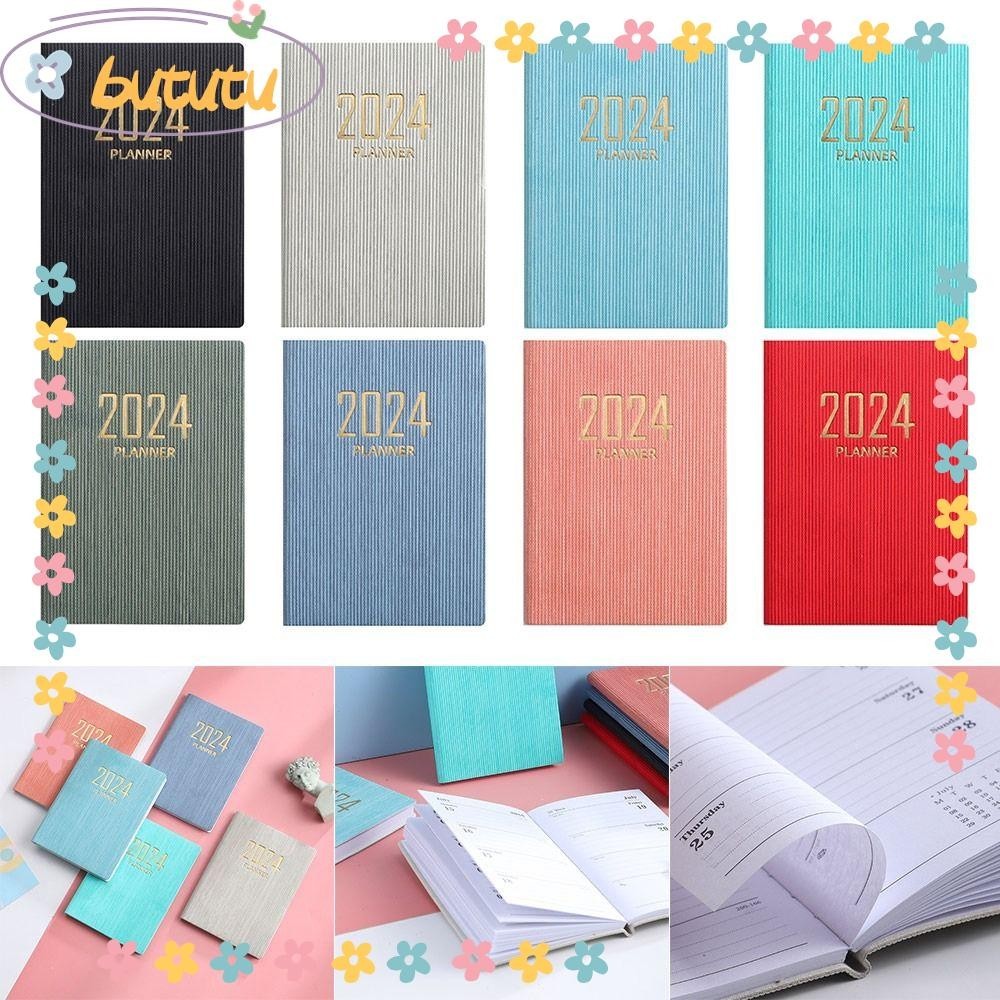 BUTUTU Diary Weekly Planner, with Calendar A7 2024 Agenda Book ...