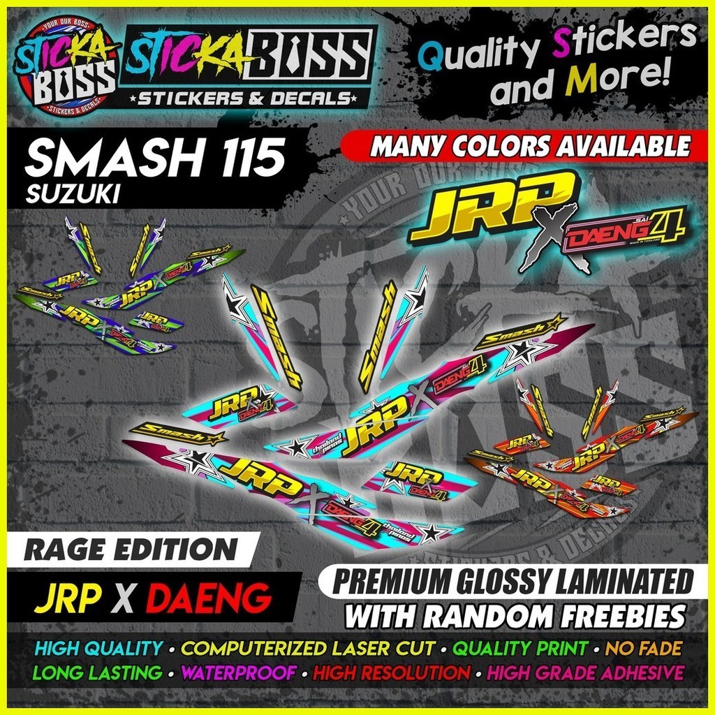 Smash 115 (JRP x DAENG EDITION) Decal Design [RAGE EDITION]【PREMIUM ...