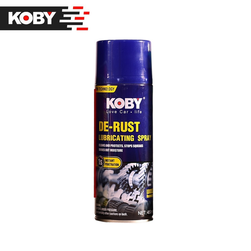 KOBY DE-RUST Remover Lubricating Spray and Penetrating Oil 450ml for ...
