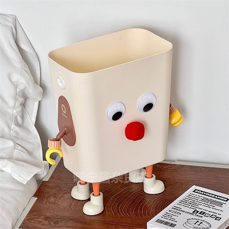 Cartoon Creative Trash Home Living RoomdiyBig Eyes Trash Can Cute Dust
