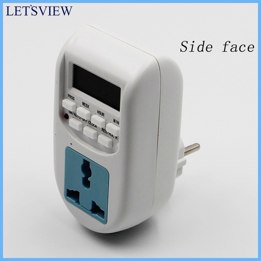 ☃ Letsview Digital Timer AL06 Electronic Digital Mains EU Plug In