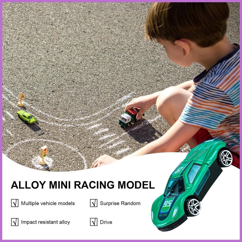 Mini Racing Cars for Kids Race Push Model Toy Car Fast Speed Racing ...