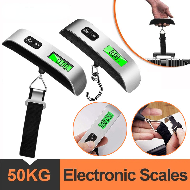 Portable Scale Digital LCD Display 110lb/50kg Electronic Luggage ...