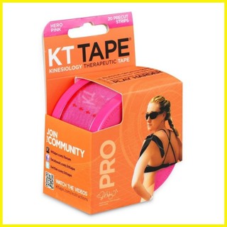 KT Tape Pro Kinesiology Therapeutic Body Tape: Roll of 20 Strips, Hero Pink