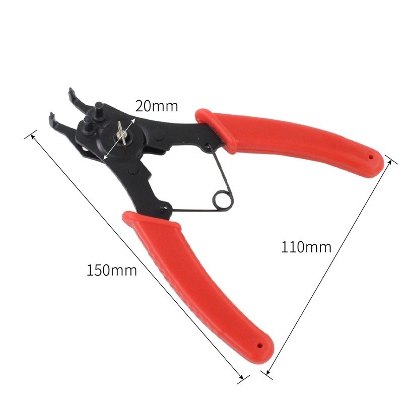 Delixi 4 In 1 Circlip Pliers Snap Ring Pliers Retaining Ring Pliers