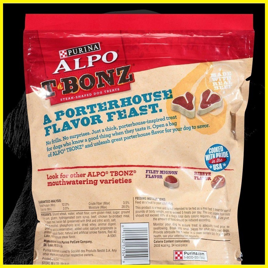 T BONZ Alpo Purina Made with Real Beef 128G Dog Treat Cooked with Pride in the USA Shopee Philippines