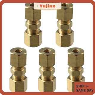 5 Pcs Brass Compression Fitting Reducer Union Connector 3/16 X 1/4 Tube OD