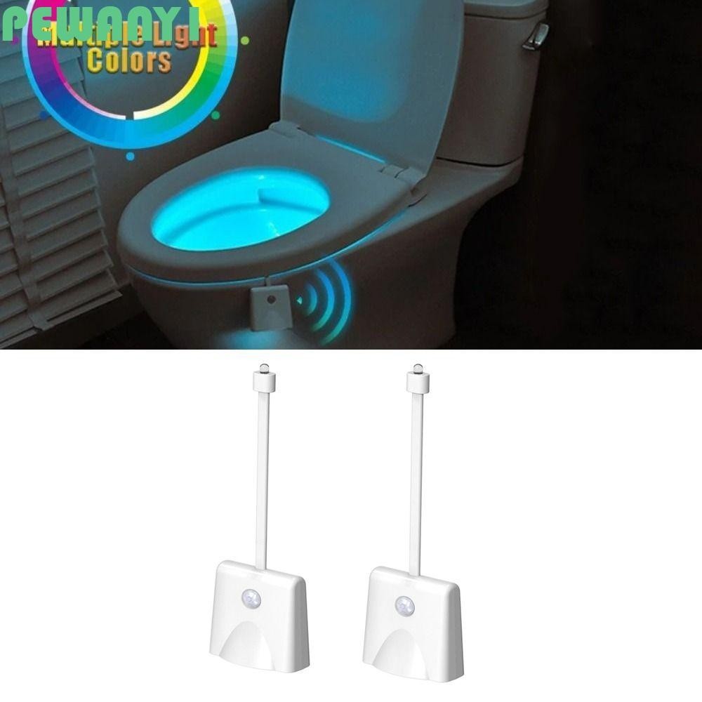 PEWANY1 Toilet Seat Night Lights, Rechargeable RGB Toilet Motion Sensor