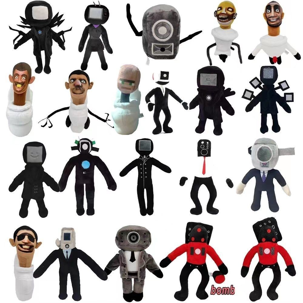 FQ6Z Surrounding the game skibidi toilet Toilet Man Doll Plush Toys ...