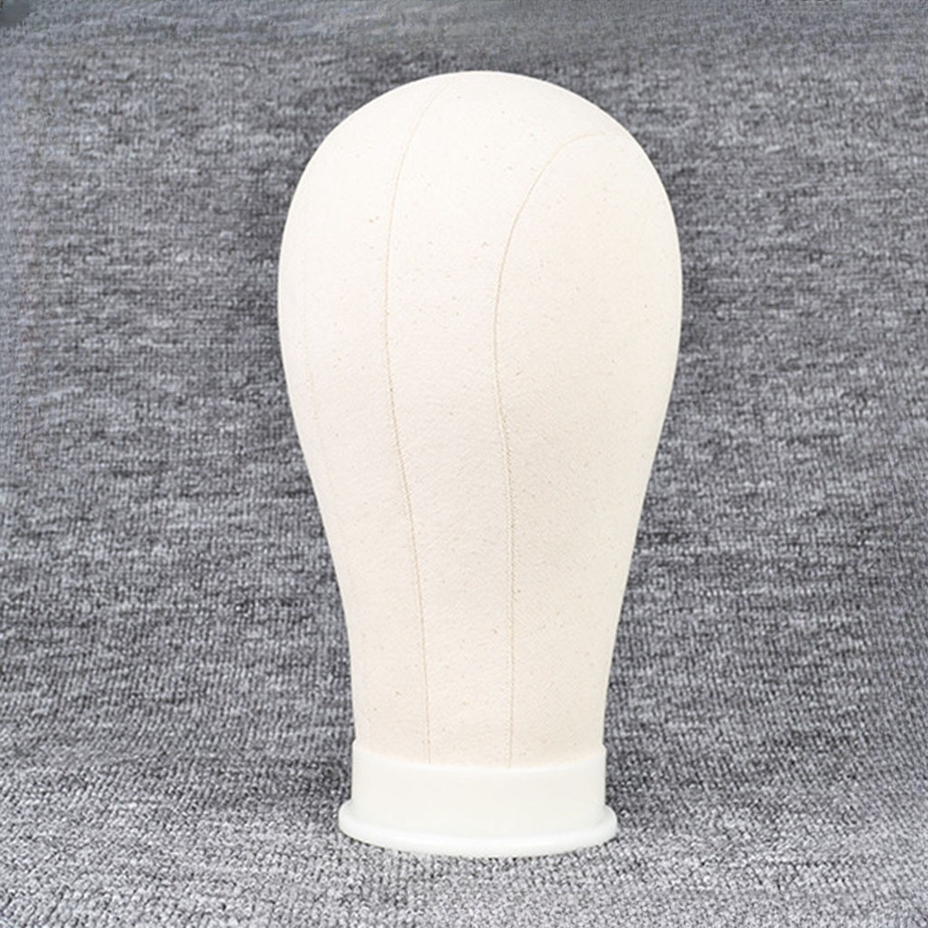 22-23Inch Canvas Mannequin Head for Wig Display Making Hair Styling ...