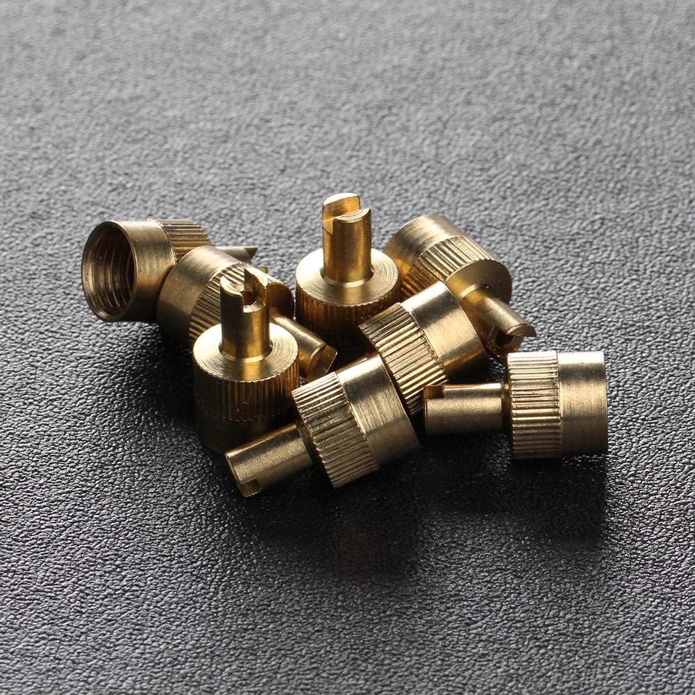 6UK 8pcs Slotted Head Valve Stem Caps with Core Remover Tool for Car ...