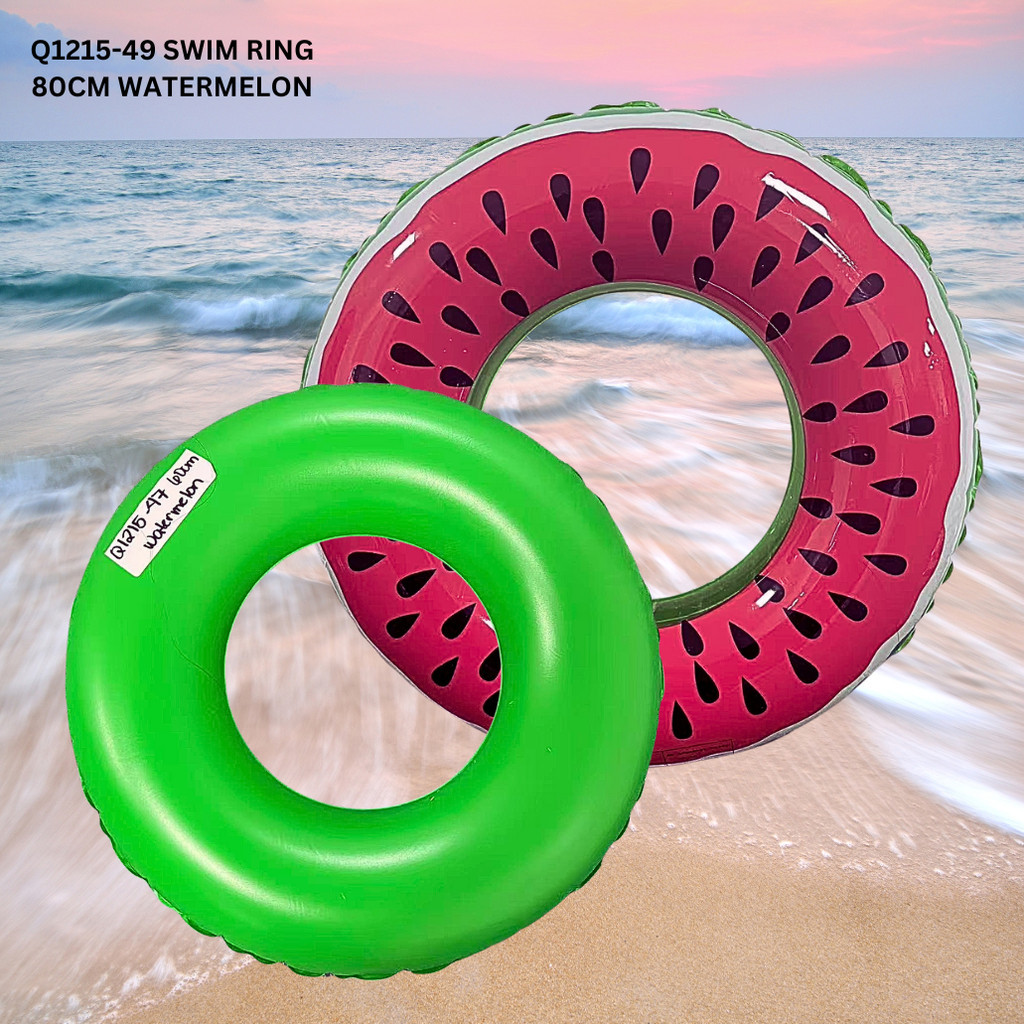 Happy Plastic Inflatable Salbabida Safety Float Swim Ring Watermelon ...