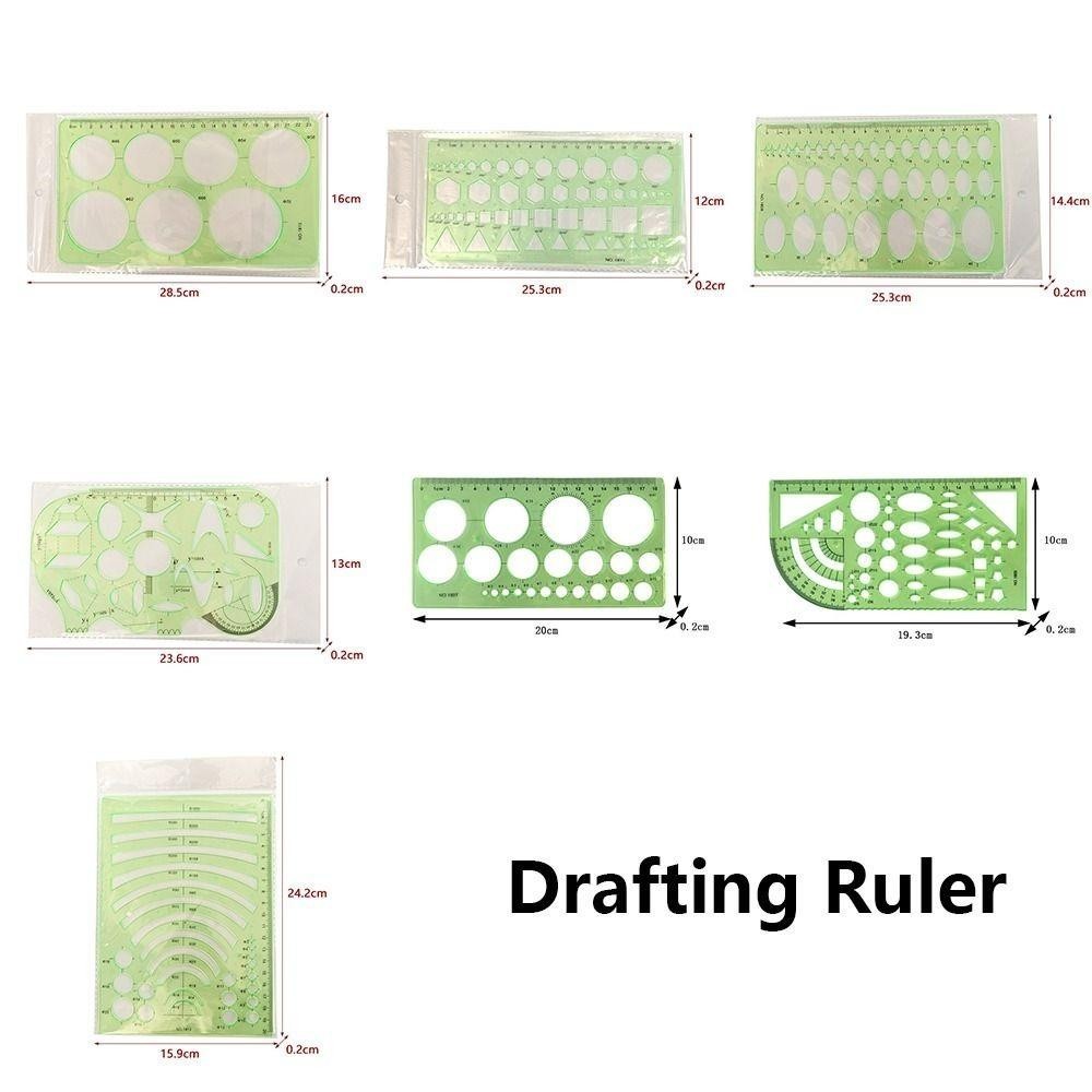 FLORY11 Ruler, Geometric Template Plastic Circle Stencil, Furniture ...