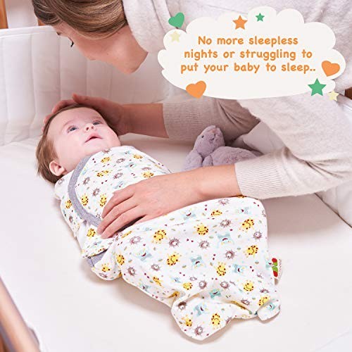 ♞Baby Swaddle Me Infant Swaddle Sack for Better Sleep Fit Calms Startle