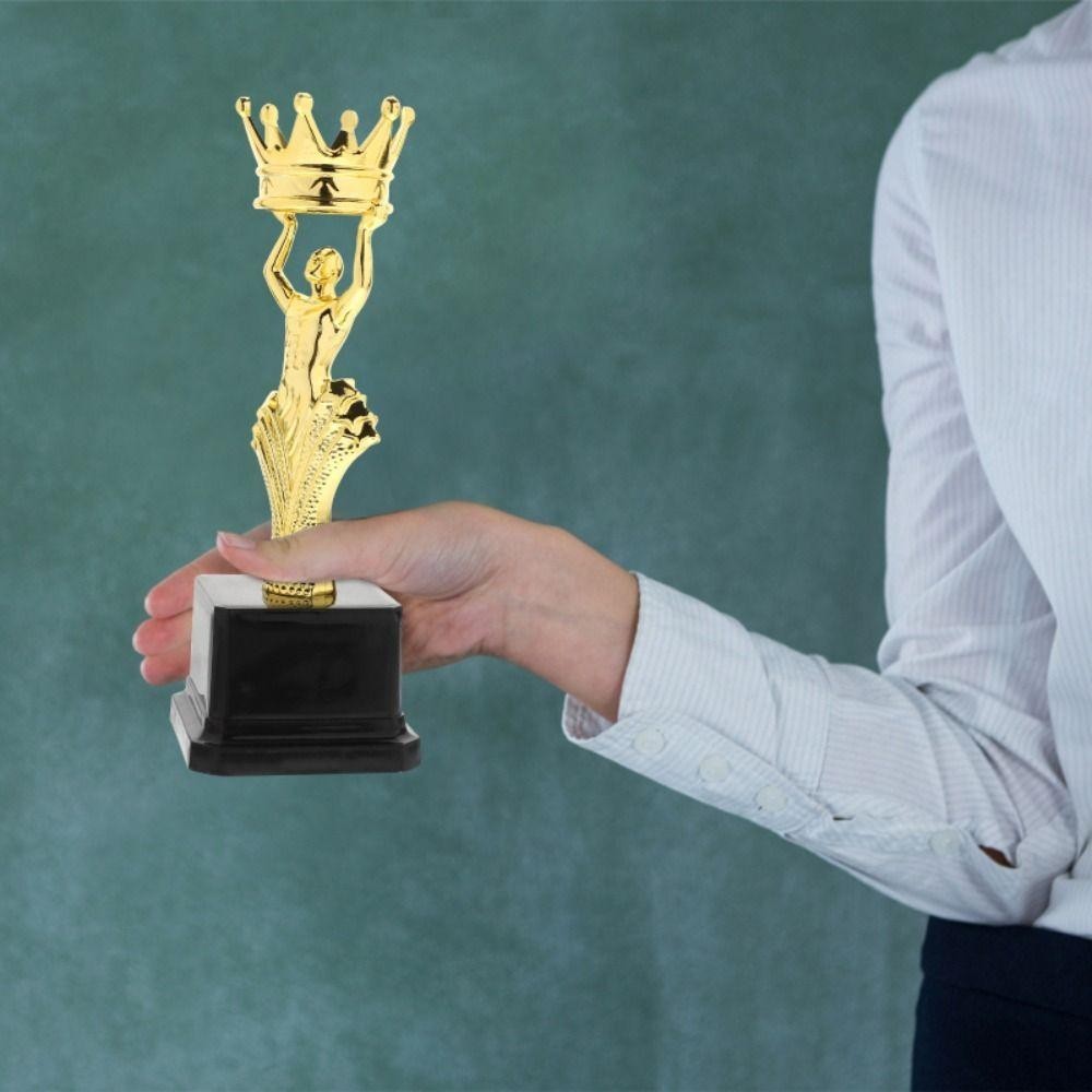 YUJINX Award Trophy, Golden Plastic Reward Cup, High Quality Crown ...