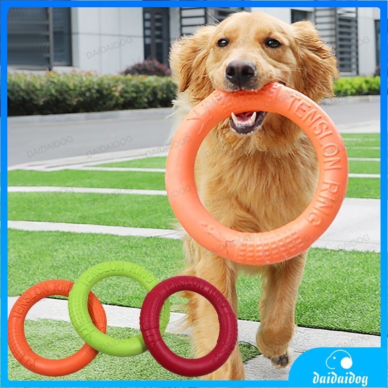 Pet Flying Discs EVA Dog Training Ring Puller Resistant Bite Floating ...