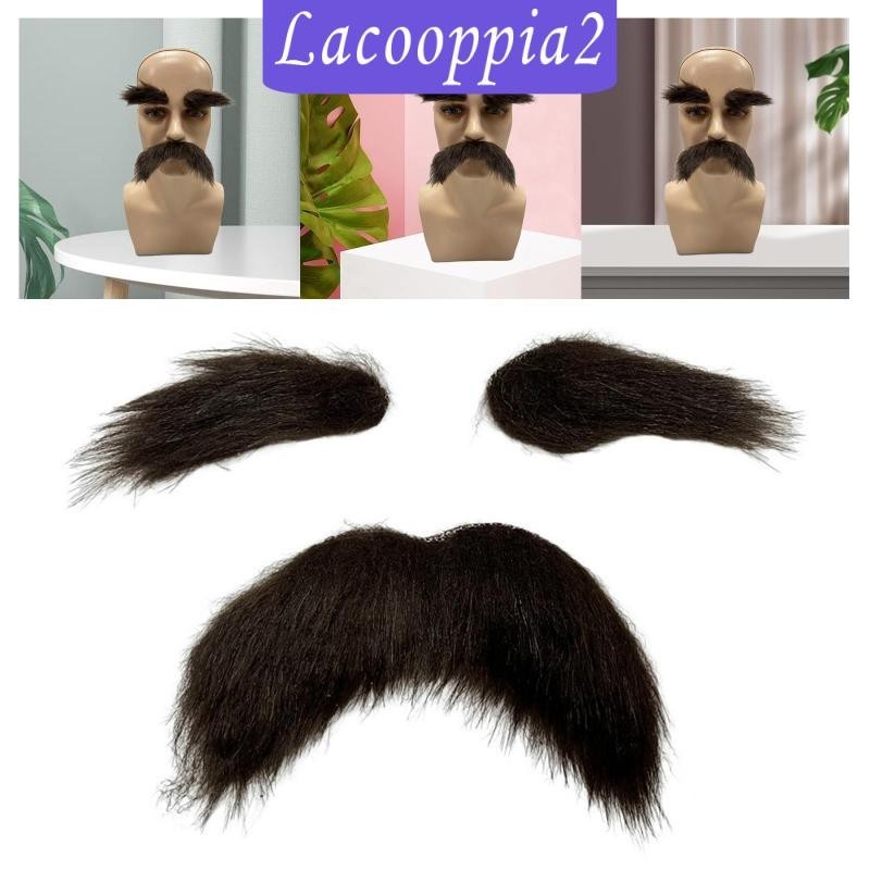 [Lacooppia2] Fake Mustache Set Eyebrows Kits,Decorative Cosplay Props ...