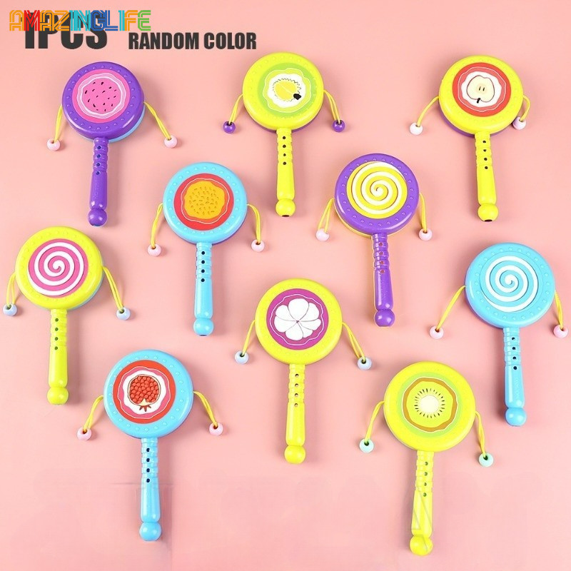 [Top Selection] Fun Shake Drum / Color Shaking Style Drums / Baby Early