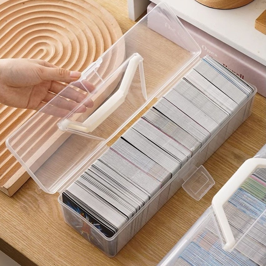 Transparent Card Storage Box Large Capacity Idol Photo Postcard ...