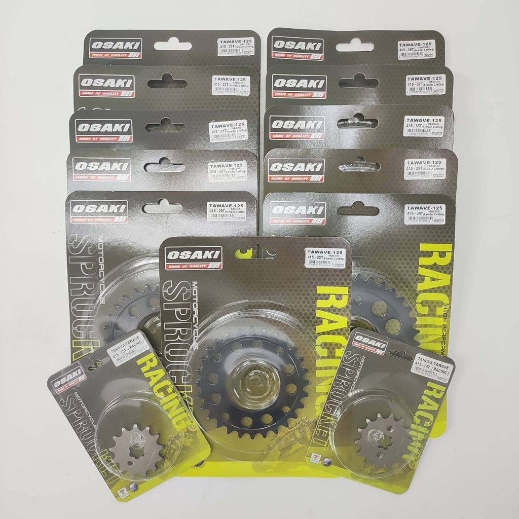 OSAKI Racing Series (415) Front And Rear Sprocket WAVE110i WAVE125 ...