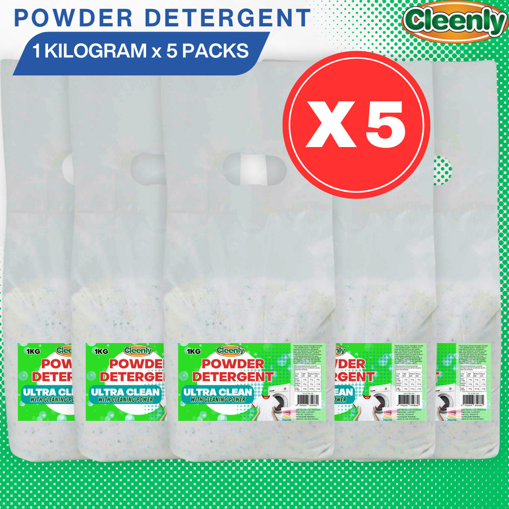 Detergent Powder - ULTRA CLEAN - 1kg x 5 packs Set | Shopee Philippines