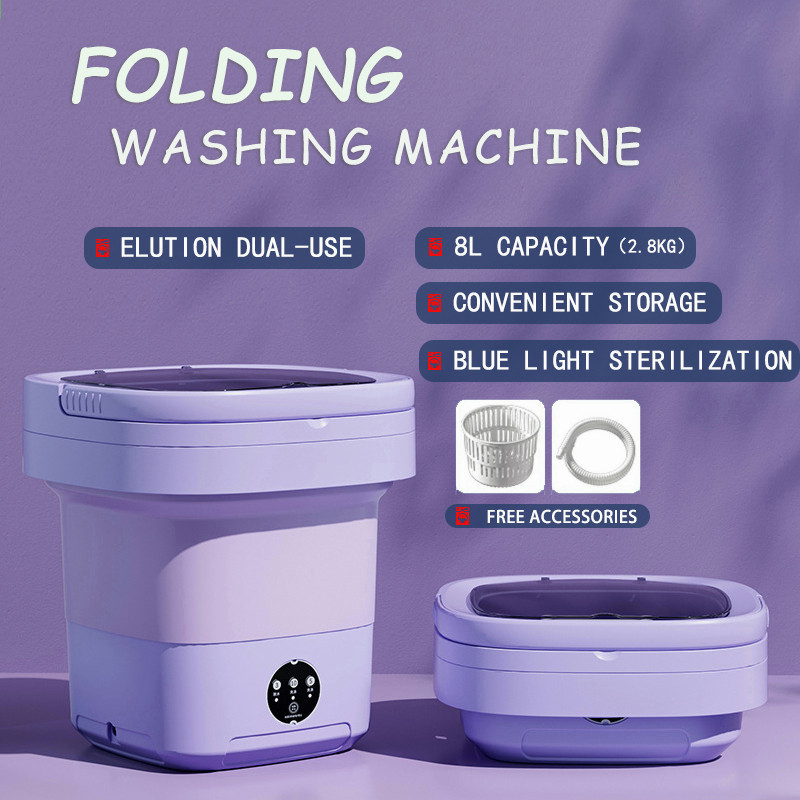 2In1 Elution Integration Machine 8L Small Clothes Washing Machine