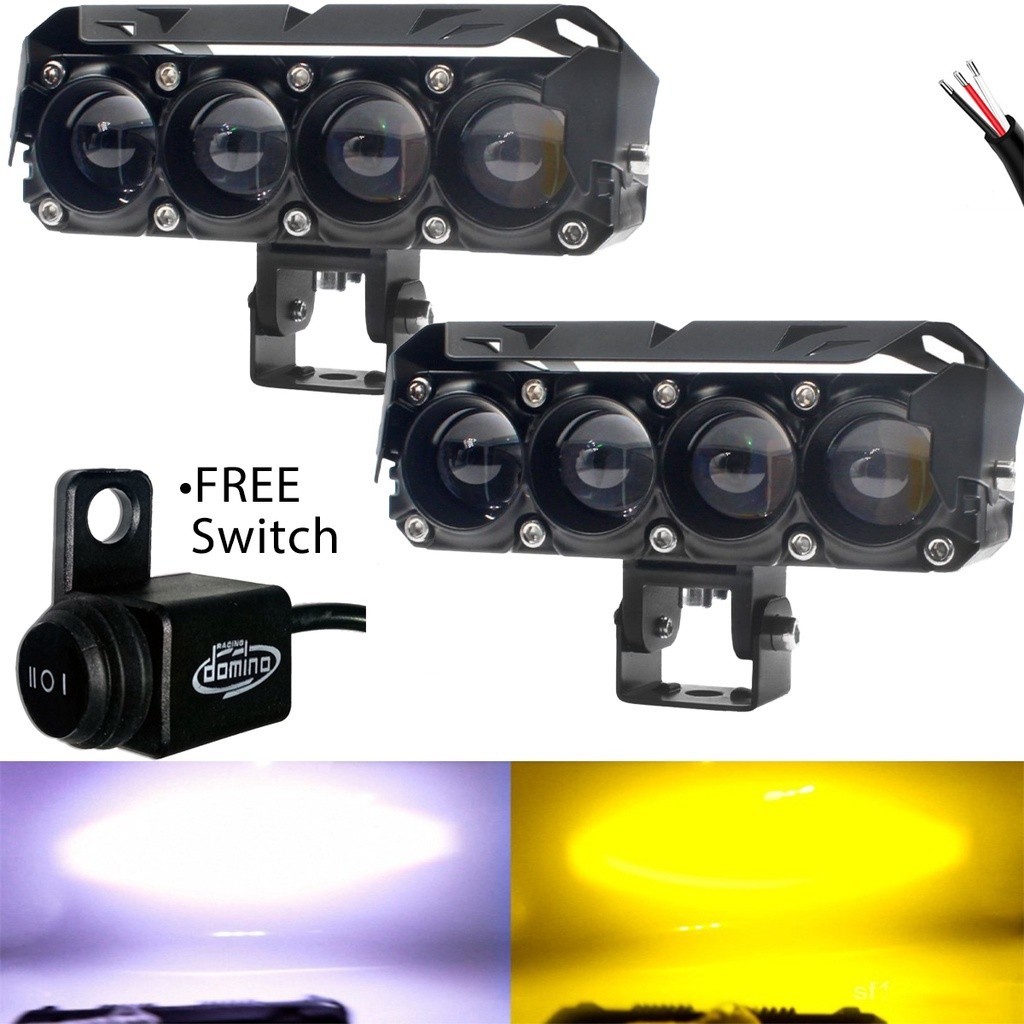 2PCS 4-bulb Laser Shooting Lights mini driving light Full Set Projector ...