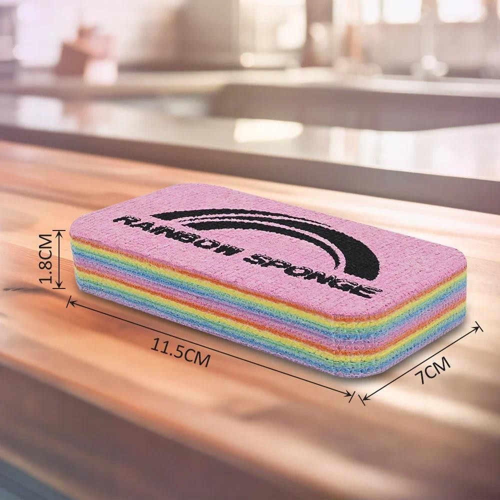 Rainbow Color Fiber Tearable Water-Absorbing Rag Car Cleaning Kitchen ...