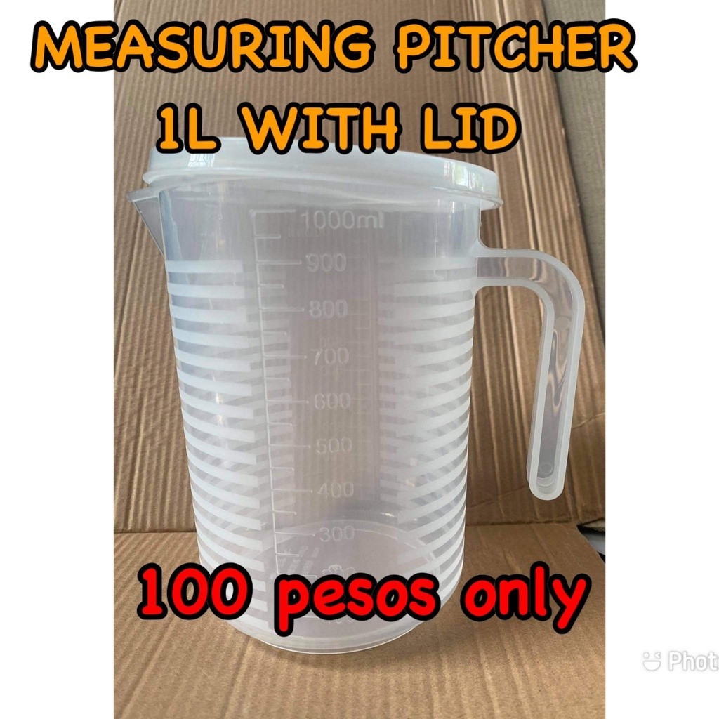 ♞Measuring Pitcher 1L with Lid / Measuring Cups 1L with Lid - LMMP ...