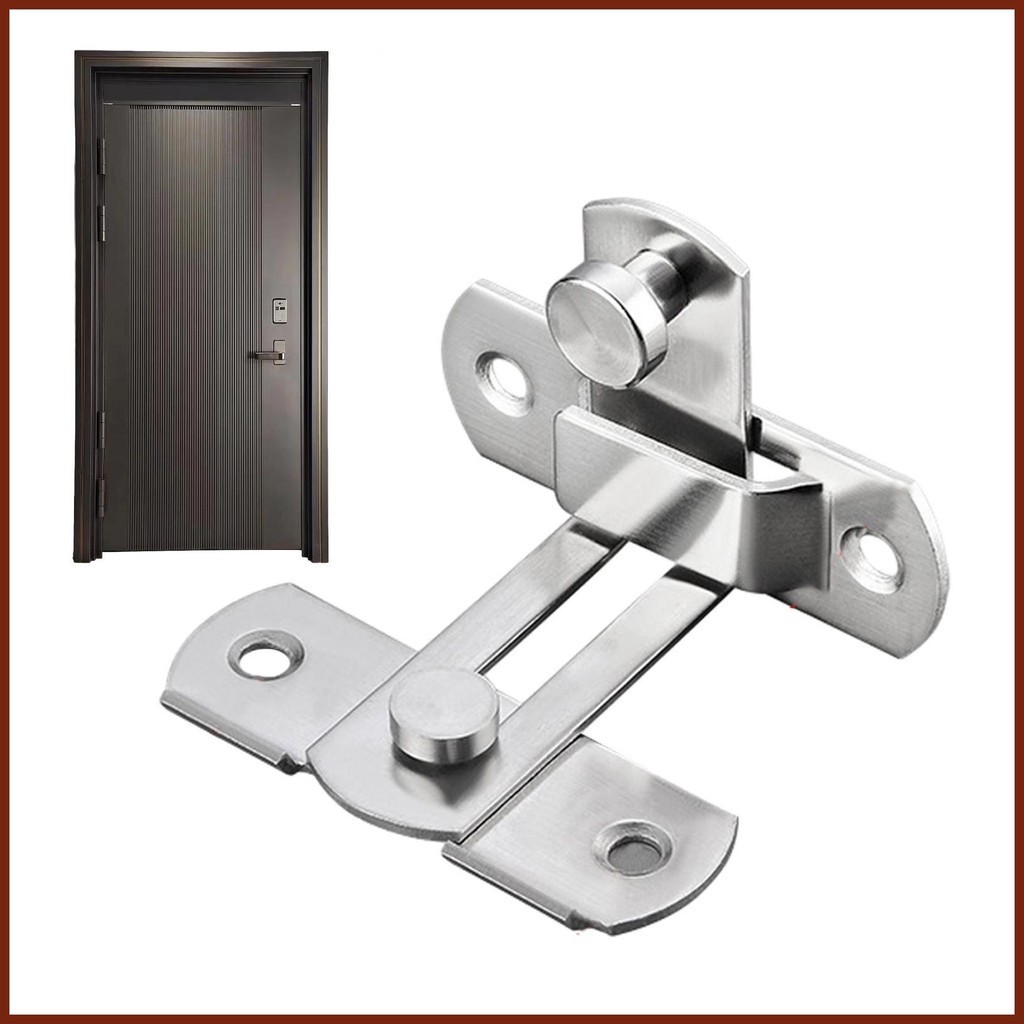 Barn Door Locks Stainless Steel 90 Degree Right Angle Lock Barrel Bolt ...
