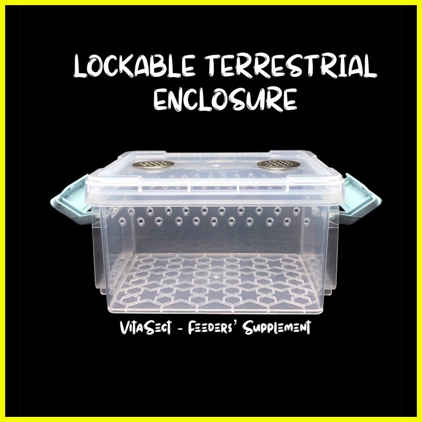 Lockable Terrestrial Enclosure for ExoPets with Metal Vents | Shopee ...