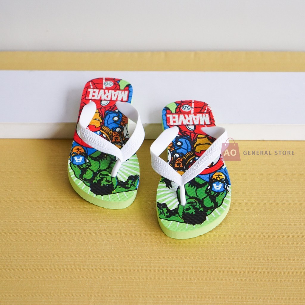 AO Marvel Super Hero Light Slippers for 5 9 YO Boys Kids Shopee Philippines