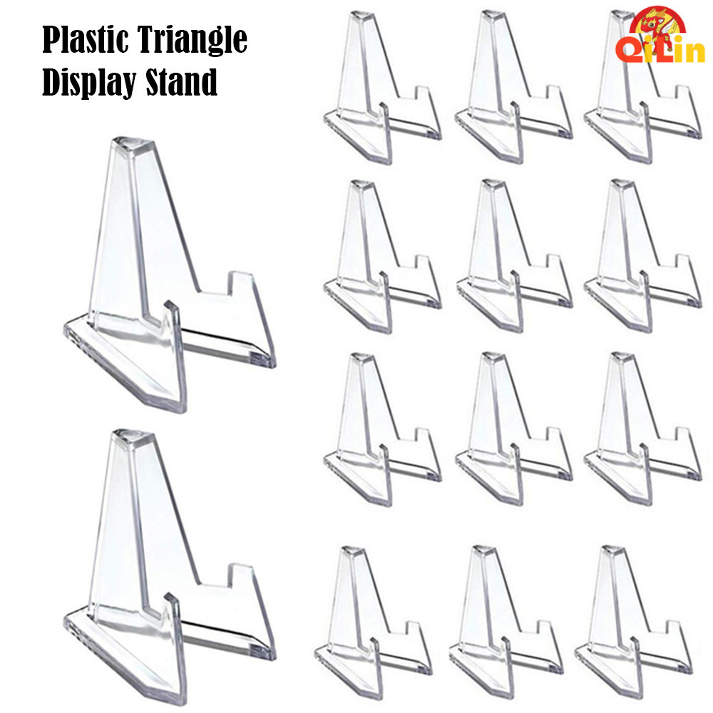 QILIN Acrylic Stand Coin Medal Badge Display Easel Holder Post Card