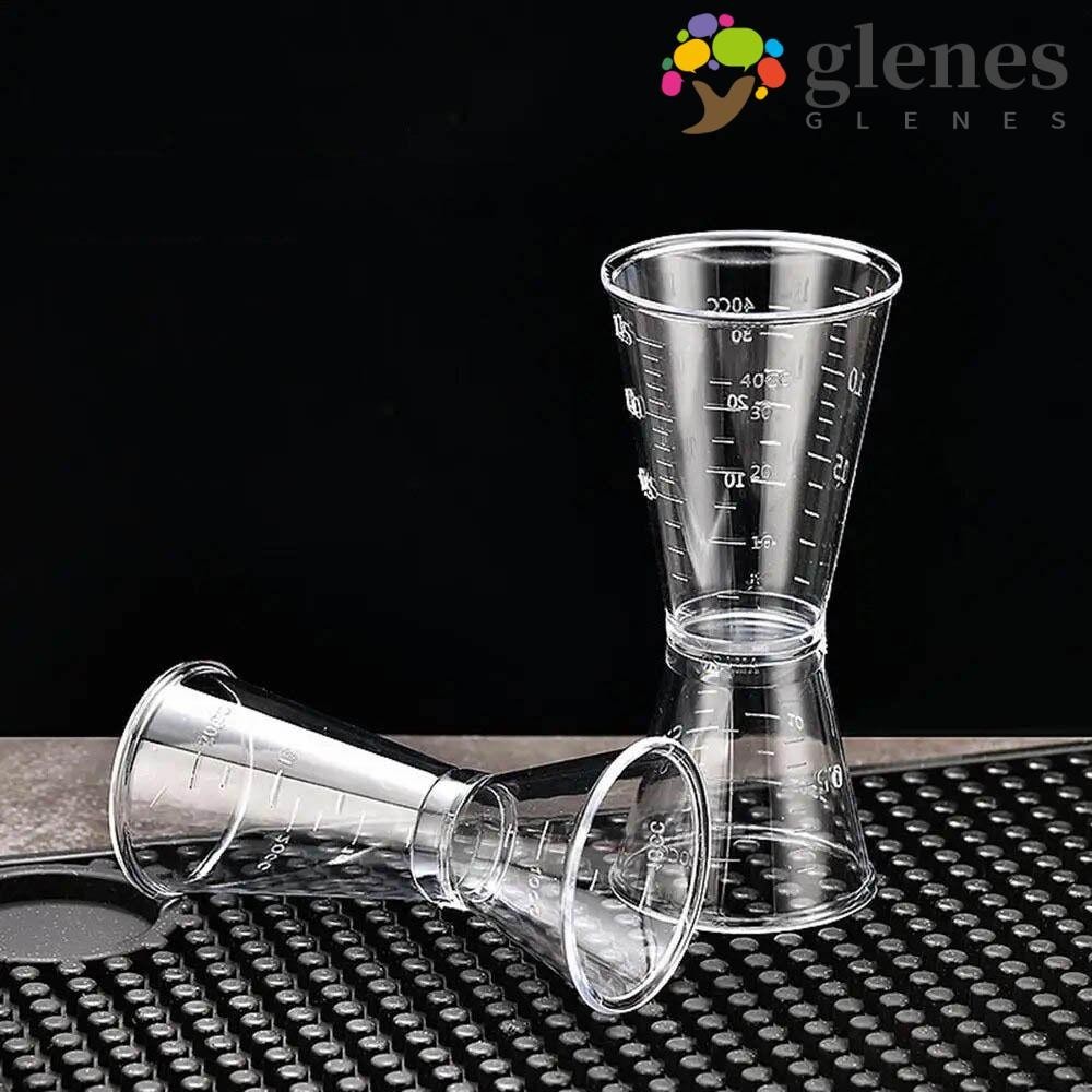 Glenes Resin Cocktail Measure Cup, Double-headed With Scale Ounce 