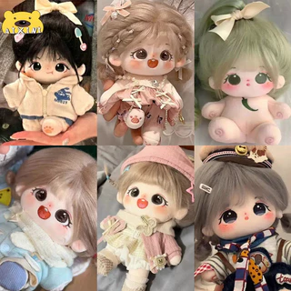 Preppy Style Kawaii Stuffed Plushie 20cm Change Clothes Doll Cotton Body  Toys
