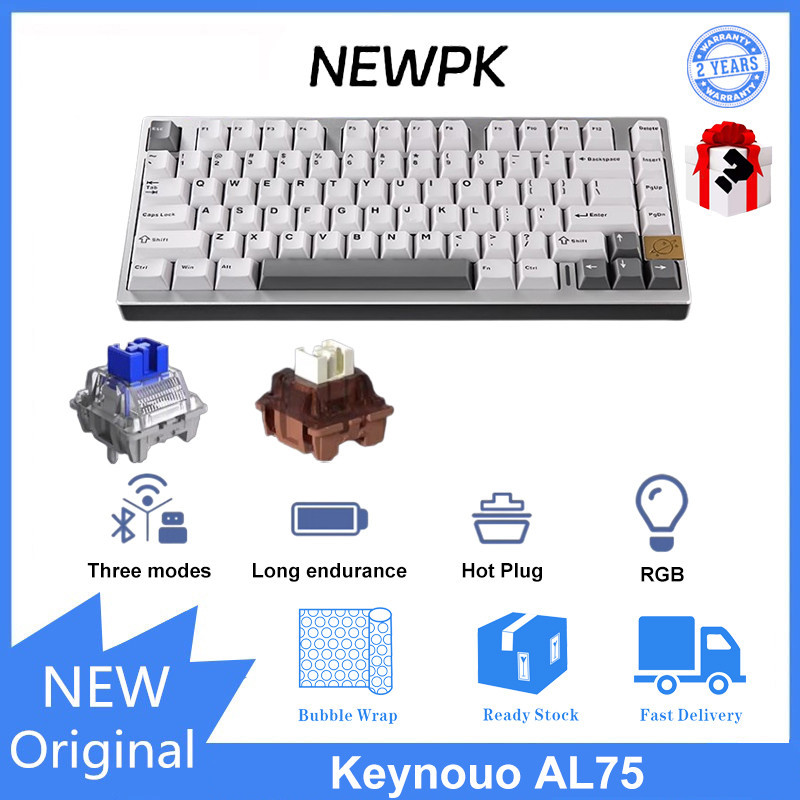 Yunzii AL75 Customized Three Mode Mechanical Keyboard Gasket Structure ...