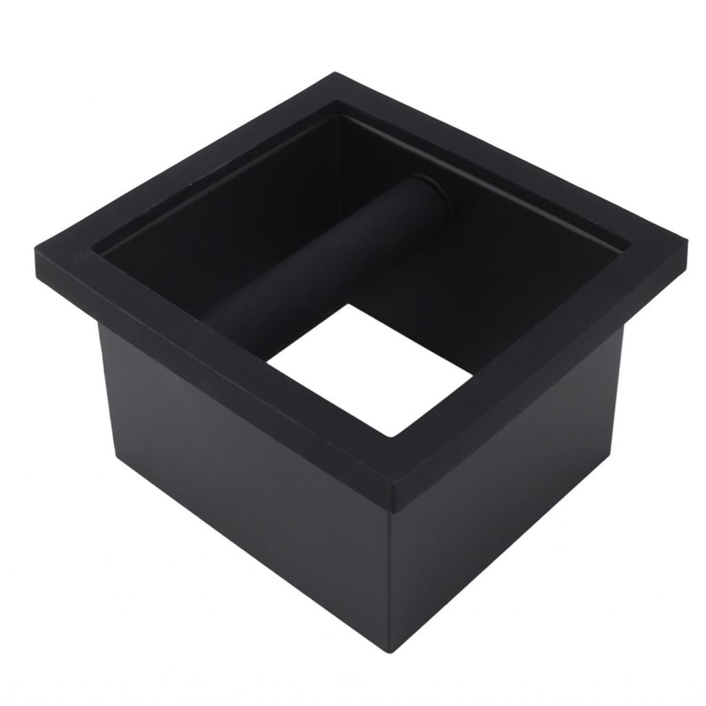 Rectangle Coffee Knock Box Bottomless Embedded Rubber Steel Disposal ...