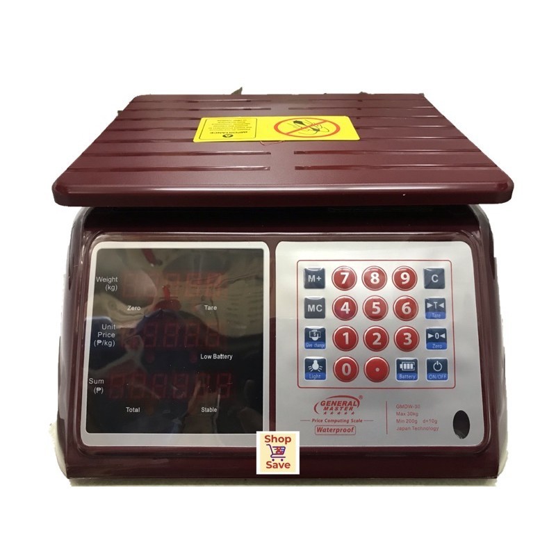 ♞ORIGINAL GENERAL MASTER / DIGITAL SCALE / TIMBANGAN / PRICE COMPUTING ...