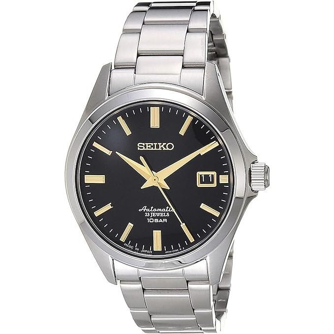 JDM WATCH ★ Seiko Seiko Automatic Winding Men's Table Black Dial ...