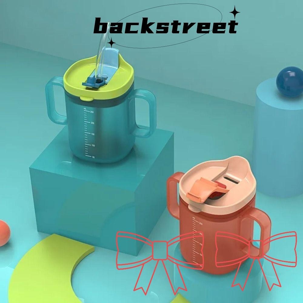BACKSTREET Elderly Care Cup, 300ml with Straw Elderly Drinking Aids Mug