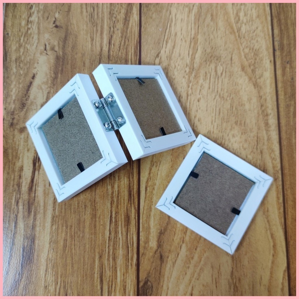 Photo Frame Double 2x2 Inch Single 2x2 Mini Picture White Face Simple ...