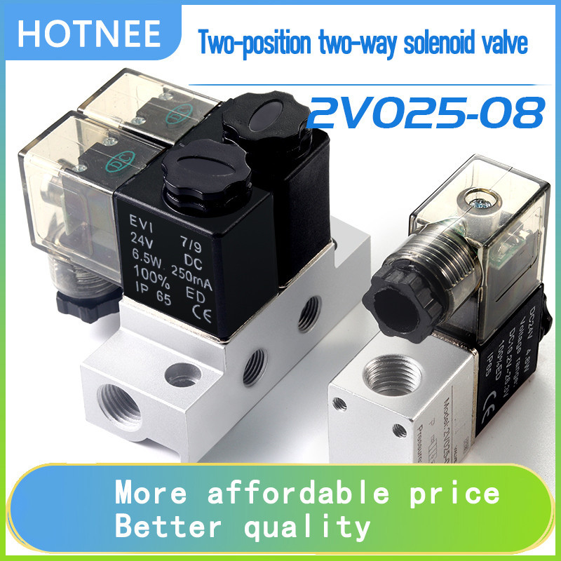 Pneumatic solenoid electric valve 2V025-08 two-position two-position ...