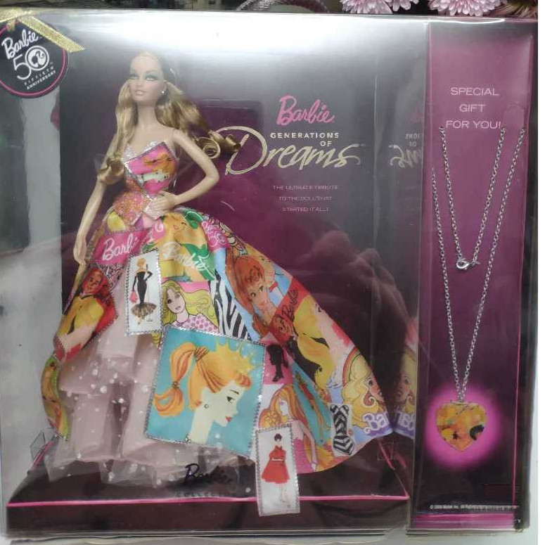 Mattel 50th Anniversary Mattel 50 Generations of Dreams Barbie ...